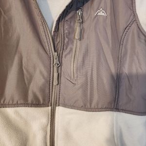 White/Gray Fleece Jacket